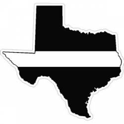 State of Texas Thin White Line - Decal