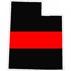 State of Utah Thin Red Line - Decal