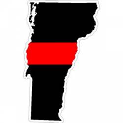 State of Vermont Thin Red Line - Decal