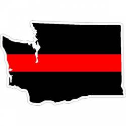 State of Washington Thin Red Line - Decal
