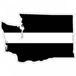 State of Washington Thin White Line - Decal