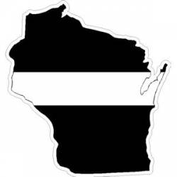 State of Wisconsin Thin White Line - Decal