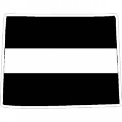 State of Wyoming Thin White Line - Decal