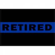 Thin Blue Line Retired - Decal