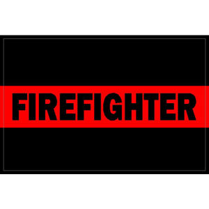 Thin Red Line Firefighter - Decal at Sticker Shoppe