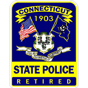 Connecticut State Police Retired - Sticker at Sticker Shoppe