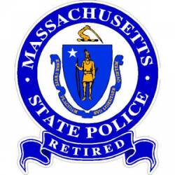 Massachusetts  State Police Retired - Sticker