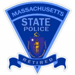 Massachusetts  State Police Retired - Decal