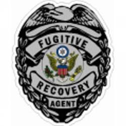 Fugitive Recovery Agent Grey Badge - Sticker