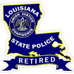 Louisiana State Police Retired - Sticker