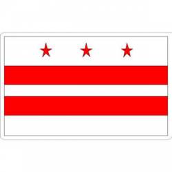 Washington DC - Vinyl Flag Sticker