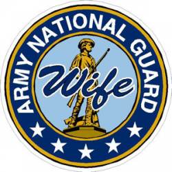 United States Army National Guard Wife - Sticker