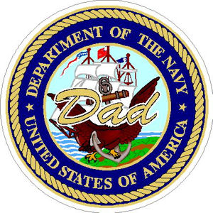 United States Navy Dad - Sticker at Sticker Shoppe