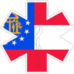 State of Georgia Star of Life - Sticker