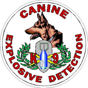 Canine Explosive Detection - Sticker at Sticker Shoppe