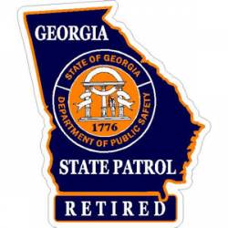 Georgia State Patrol Retired - Sticker