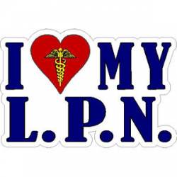 I Love My LPN - Sticker