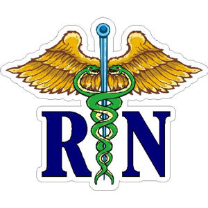 RN Nurse, Registered Nurse, Nursing' Sticker