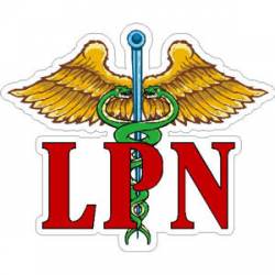 Licensed Practical Nurse LPN Caduceus - Sticker