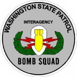 Washington State Patrol Bomb Squad - Sticker