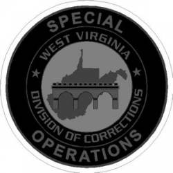 West Virginia Dept. Of Corrections Special Operations - Sticker