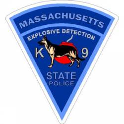 Massachusetts State Police Explosive Detection K-9 - Sticker