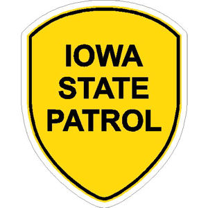 Iowa State Patrol - Sticker at Sticker Shoppe