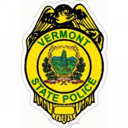 Vermont State Police Badge - Sticker