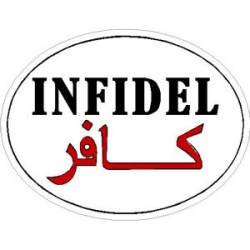 Infidel - Oval Sticker