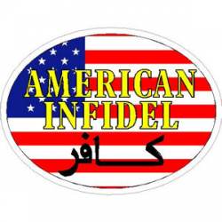 American Infidel - Oval Sticker