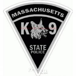 Massachusetts State Police K-9 Subdued - Sticker