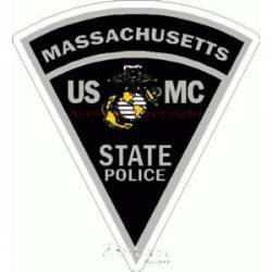 Massachusetts State Police USMC - Sticker