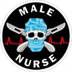 Male Nurse - Sticker