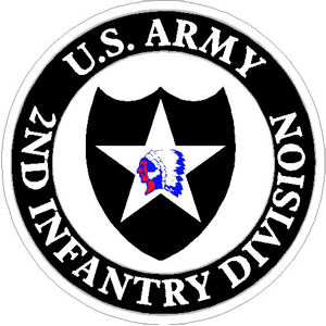 US Army 2nd Infantry Division - Sticker at Sticker Shoppe