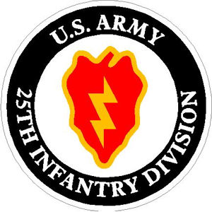 US Army 25th Infantry Division - Sticker at Sticker Shoppe