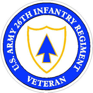 US Army 26th Infantry Regiment Veteran - Sticker at Sticker Shoppe