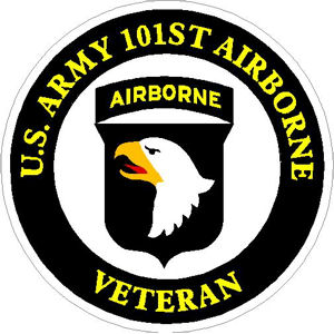 US Army 101st Airborne Veteran - Sticker at Sticker Shoppe