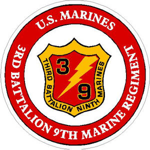 US Marines 3rd Battalion 9th Marine Regiment - Sticker at Sticker Shoppe