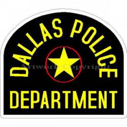 Dallas Police Dept. - Sticker