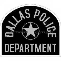 Dallas Police Dept. Subdued - Sticker