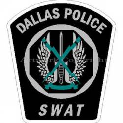 Dallas Police SWAT Subdued - Sticker