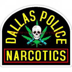 Dallas Police Narcotics - Sticker