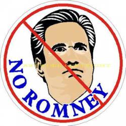 No Romney 2012 Political - Sticker