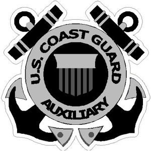 U.S. Coast Guard Auxiliary Subdued - Sticker at Sticker Shoppe