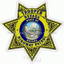 Nevada Highway Patrol Trooper Badge - Sticker