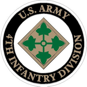 U.S. Army 4th Infantry Division - Sticker at Sticker Shoppe