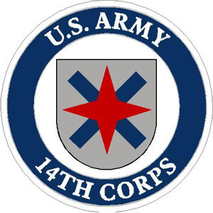 U.S. Army 14th Corps - Sticker at Sticker Shoppe