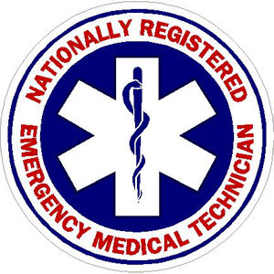 NREMT Nationally Registered Emergency Medical Technician Sticker at