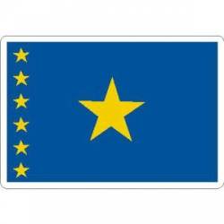 Democratic Republic of the Congo Flag - Vinyl Sticker