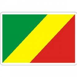 Congo Flag - Rectangle Sticker